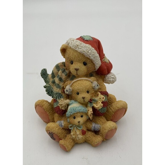 1992 Cherished Teddies "Theodore Samantha & Tyler" Bear Family Figurine #950769 - Picture 2 of 8